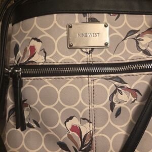 Nine West Floral Patterned Women's Bag - Black and Gray